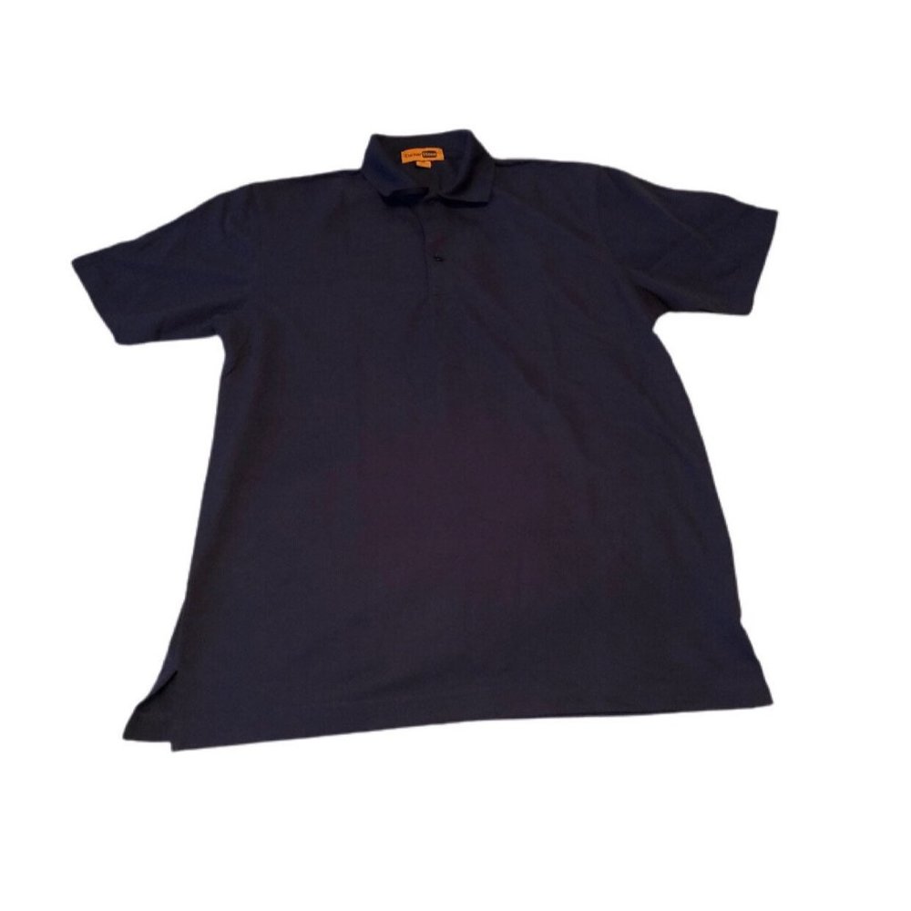 CornerStone Polo. Short Sleeve. Blue Size Medium.
